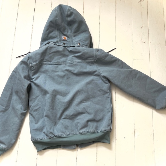 Carhartt blue canvas, Sherpa fleece lined jacket.  Size woman’s M - Picture 4 of 9